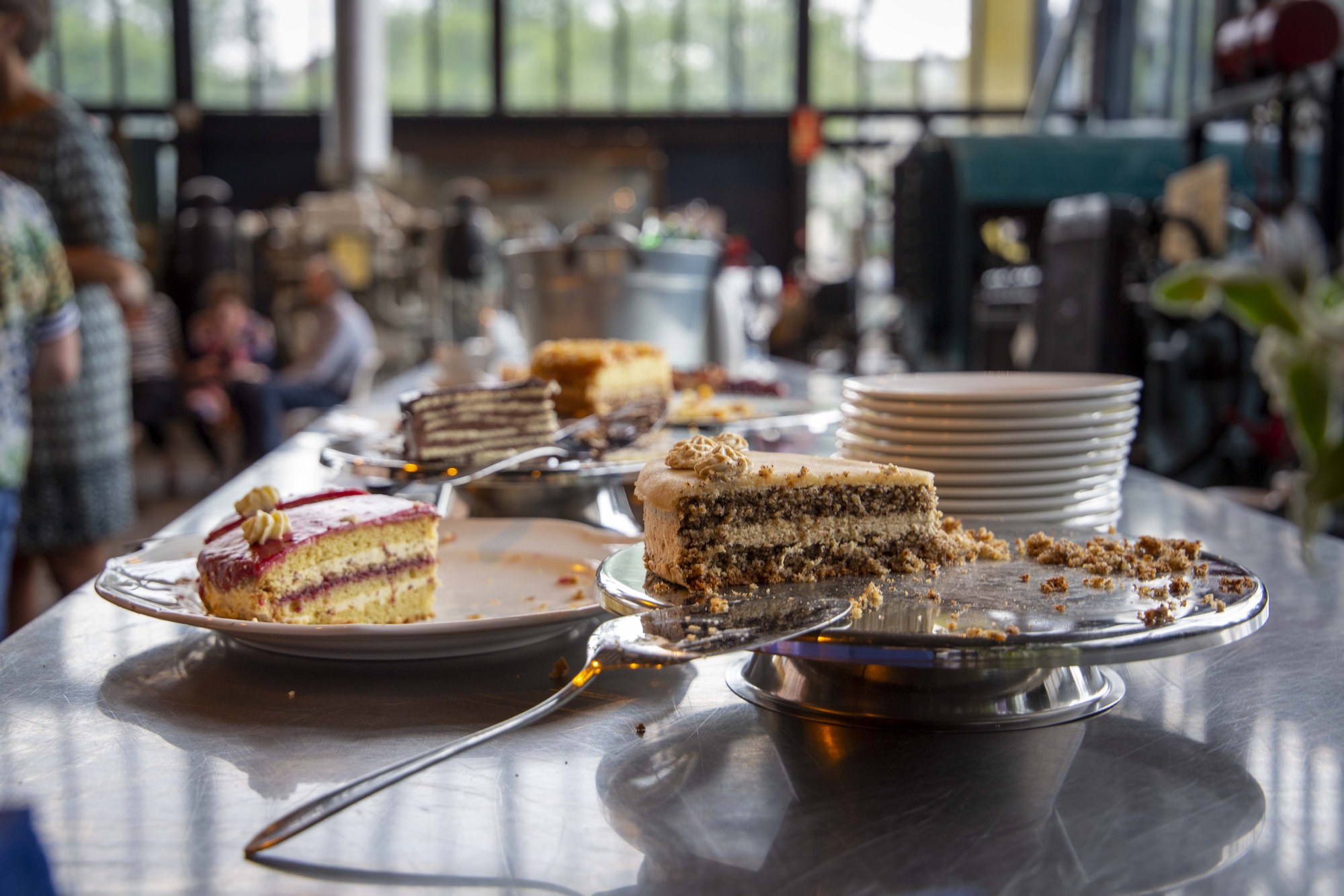 Taartenbuffet bij een afscheid